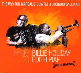 Cover: Marsalis_W_Galliano_R_Marciac_Holiday_Piaf